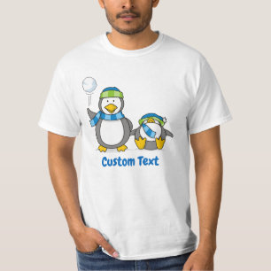 Snowballing Penguins T-shirt