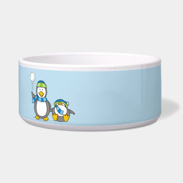 Snowballing Penguins Voerbakje (Links)