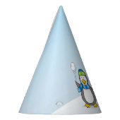 Snowballing pinguïns feesthoedjes (Links)