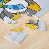 Snowballing pinguïns legpuzzel (Zijkant)