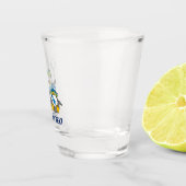 Snowballing pinguïns shot glas (Rechts)