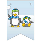 Snowballing pinguïns vlaggetjes (Derde vlag)