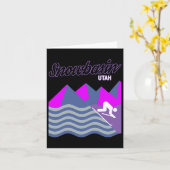 Snowbasin Sun Valley Utah Verenigde Staten Ski Res Kaart (Gele Bloem)