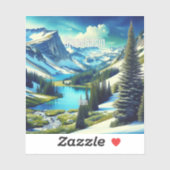 Snowbasin Utah 3 inch Vinyl Sticker (Vel)