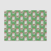 Snowbell de koe kerstgroen tissuepapier (Voorkant)