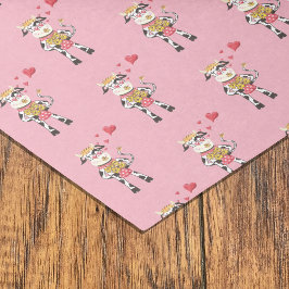 Snowbell in liefdesroze tissuepapier