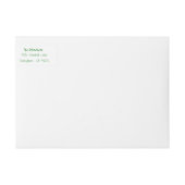 Snowbell Kerstmis gepersonaliseerd etiket (Voorkant)