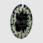 Snowberries - Onze eerste Kerstmis, Mr & Mrs Foto Ornament (voorkant)