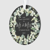 Snowberries - Onze eerste Kerstmis, Mr & Mrs Foto Ornament (voorkant)