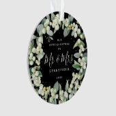 Snowberries - Onze eerste Kerstmis, Mr & Mrs Foto Ornament (voorkant)