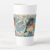 Snowberry Bluebird Candle Latte Mok (Voorkant)