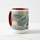 Snowberry Bluebird Candle Mok (Voorkant links)