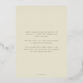 Snowberry + Eucalyptus Botanische kerstmis met Lij Folie Feestdagenkaart (Achterkant)