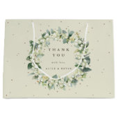 Snowberry+Eucalyptus Kerst/Vakantie Dank u Groot Cadeauzakje (Voorkant)