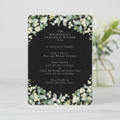 Snowberry+Eucalyptus Kerstdiner 4 gangen Menu (Staand voorkant)