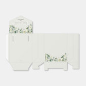 Snowberry + Eucalyptus Kerstfeestdag feestforel Bedankdoosjes (Uitgevouwen)