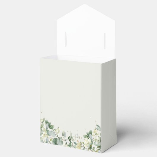 Snowberry + Eucalyptus Kerstfeestdag feestforel Bedankdoosjes (Geopend)