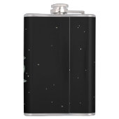 Snowberry & Eucalyptus krans gepersonaliseerde bru Heupfles (Achterkant)