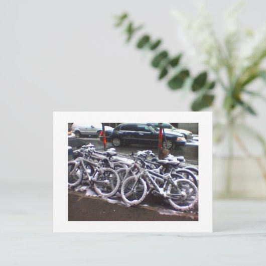 Snowbikes Briefkaart (Staand voorkant)