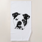 Snowbird Bulldog Line Handdoek (Voorkant)