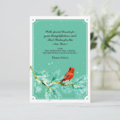 Snowbird Holiday Hartelijk dank Kaart (Staand voorkant)