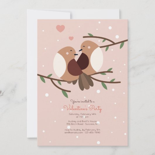 Snowbird Invitation Kaart (Voorkant)