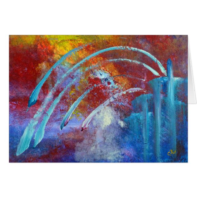 "Snowbird"-kunstkaart (Voorkant Horizontaal)