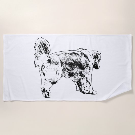 Snowbird Retriever Line Handdoek (Voorkant)