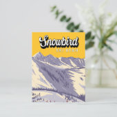 Snowbird Ski Area Winter Utah  Briefkaart (Staand voorkant)