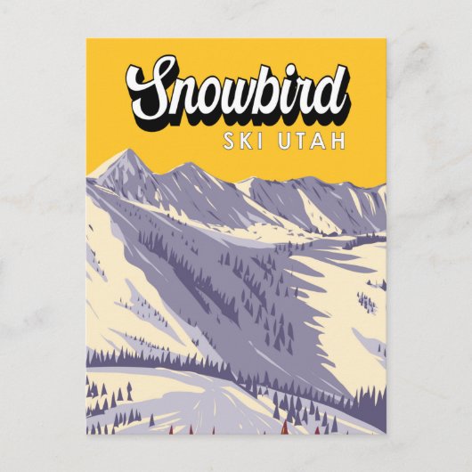 Snowbird Ski Area Winter Utah  Briefkaart (Voorkant)