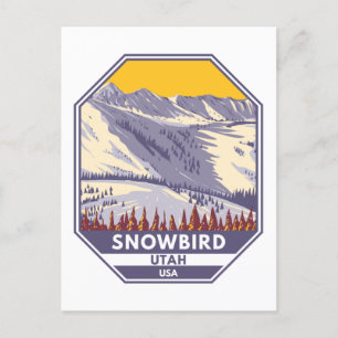 Snowbird Ski Area Winter Utah Briefkaart