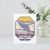 Snowbird Ski Area Winter Utah Briefkaart (Staand voorkant)