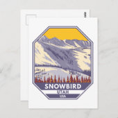 Snowbird Ski Area Winter Utah Briefkaart (Voorkant / Achterkant)