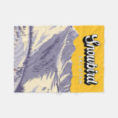 Snowbird Ski Area Winter Utah  Fleece Deken (Voorkant (Horizontaal))