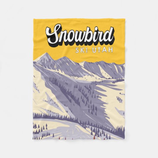 Snowbird Ski Area Winter Utah  Fleece Deken (Voorkant)