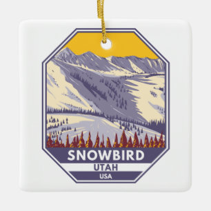 Snowbird Ski Area Winter Utah Keramisch Ornament