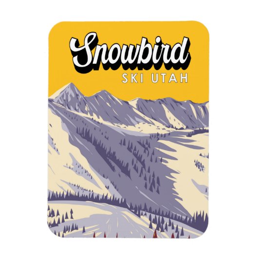 Snowbird Ski Area Winter Utah  Magneet (Verticaal)