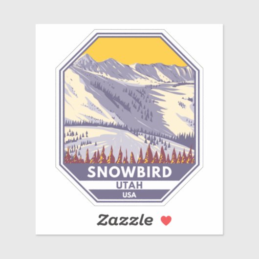 Snowbird Ski Area Winter Utah Sticker (Vel)