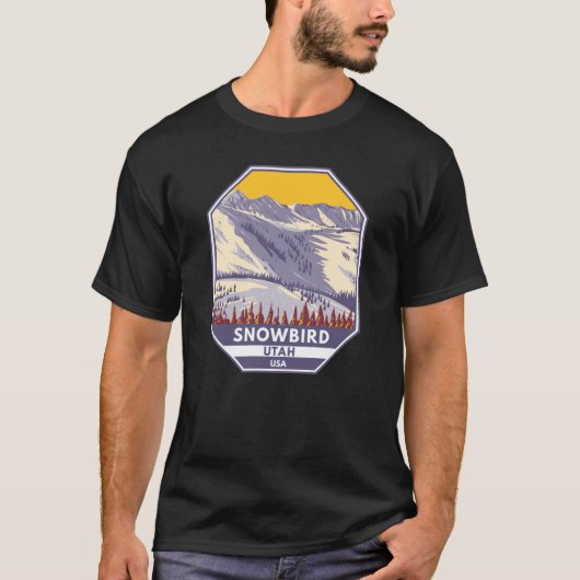 Snowbird Ski Area Winter Utah T-shirt (Voorkant)