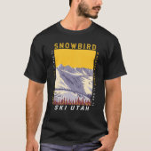 Snowbird Ski Area Winter Utah  T-shirt (Voorkant)