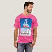 Snowbird Ski Resort Baseball Sleeve T-shirt (Voorkant volledig)