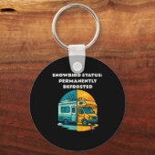 Snowbird Status Permanently Defrosted Rv Camng Ret Sleutelhanger (Voorkant)
