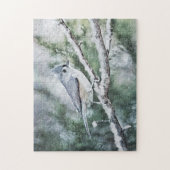 Snowbird Tufted Titmouse Bird Art Puzzle Legpuzzel (Verticaal)