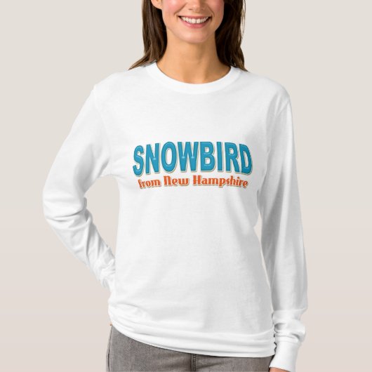 Snowbird uit New Hampshire T-shirt (Voorkant)
