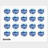 Snowbird Utah blauw thema snowboarder stickers (Vel)