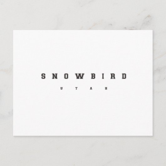 Snowbird Utah Briefkaart (Voorkant)