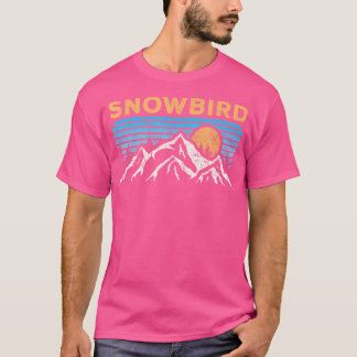 Snowbird Utah Retro Mountain Hiking Souven T-shirt