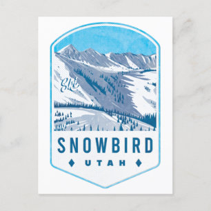 Snowbird Utah Ski Badge Briefkaart