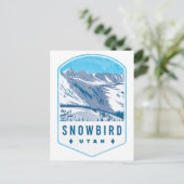 Snowbird Utah Ski Badge Briefkaart (Staand voorkant)