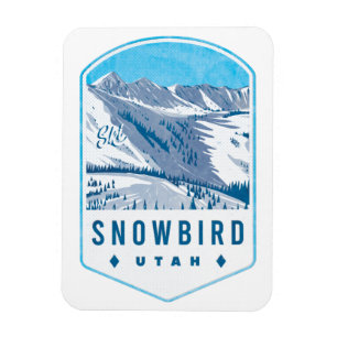 Snowbird Utah Ski Badge Magneet